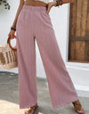 Full Size High Waist Wide Leg Pants