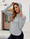 Long Sleeve Hooded Active Top