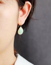 Handmade Natural Stone Teardrop Earrings