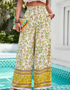 Printed High Waist Wide Leg Pants