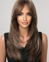 13*1" Full-Machine Wigs Synthetic Long Straight 22"