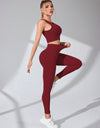 Scoop Neck Wide Strap Top and Pants Active Set