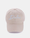 Zenana Washed DALLAS Embroidered Baseball Cap