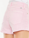 Kancan Raw Hem High Waist Denim Shorts