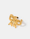 18K Gold-Plated Stainless Steel Bow Ring