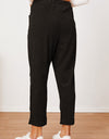 Pocketed Elastic Waist Pants