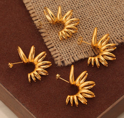 Titanium Steel Irregular Shape Earrings