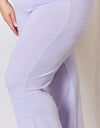 RISEN Full Size High Waist Ultra Soft Knit Flare Pants