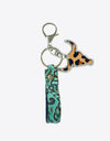 Rhinestone Bull Keychain