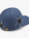 Adjustable Star Raw Hem Cap