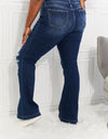 Kancan Full Size Reese Midrise Button Fly Flare Jeans