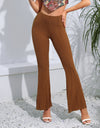 Exposed Seam High Waist Bootcut Pants