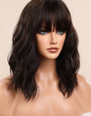 Natural Looking Synthetic Full Machine Bobo Wigs 12''