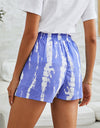 Tie-Dye Drawstring Waist Shorts with Pockets