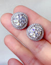 6 Carat Moissanite 925 Sterling Silver Earrings