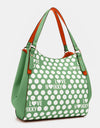 Nicole Lee USA Contrast Polka Dot Handbag