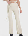 Tied Mid-Rise Waist Active Pants