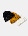 Confetti Rib-Knit Cuff Beanie