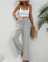 Wide Leg Drawstring Pants