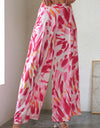 Printed High Waist Wide Leg Pants