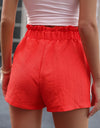 Tied High Waist Shorts with Pockets