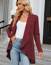 Open Front Long Sleeve Cardigan