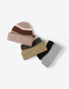 Tricolor Cuffed Knit Beanie