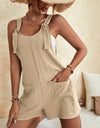 Full Size Scoop Neck Romper with Pockets