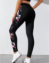 Floral Print Wide Waistband Pants