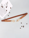 Zinc Alloy Buckle PU Leather Belt