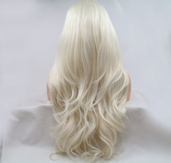 13*3" Lace Front Wigs Synthetic Long Wavy 24" 130% Density