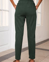 Drawstring Straight Pants with Pockets