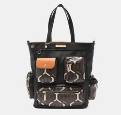 Nicole Lee USA Geometric Pattern Tote Bag