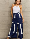 Printed Wide Leg Long Pants