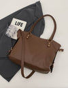 PU Leather Large Tote Bag