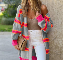 Ribbed Long Sleeve Cardigan