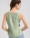 Wide Strap Round Neck Active Tank