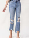 Lovervet High Rise Distressed Straight Jeans