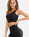 Scoop Neck Long Sports Bra