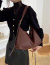 Adjustable Strap PU Leather Handbag