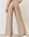 RISEN High Waist Cargo Wide Leg Pants