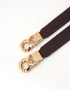 Zinc Alloy Buckle Elastic PU Belt