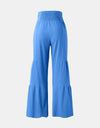 Tied Ruched Wide Leg Pants