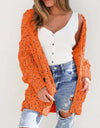 Multicolored Open Front Cardigan