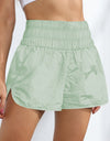 Breathable Smocked Sports Shorts