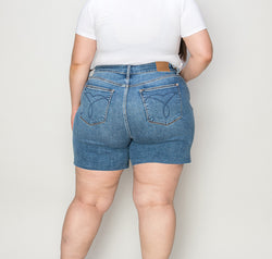 Judy Blue Full Size High Waist Slim Denim Shorts