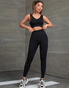 Ruched Tank and Leggings Sport Set