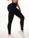 Letter Printed High Waist Active Leggings