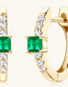 Lab-Grown Emerald Earrings