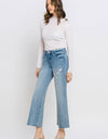 Vervet by Flying Monkey Mid Rise Crop Wide Leg Jeans